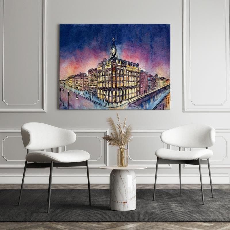 Saint-Petersburg Canvas Wall Painting - Gallery Wrap media 3