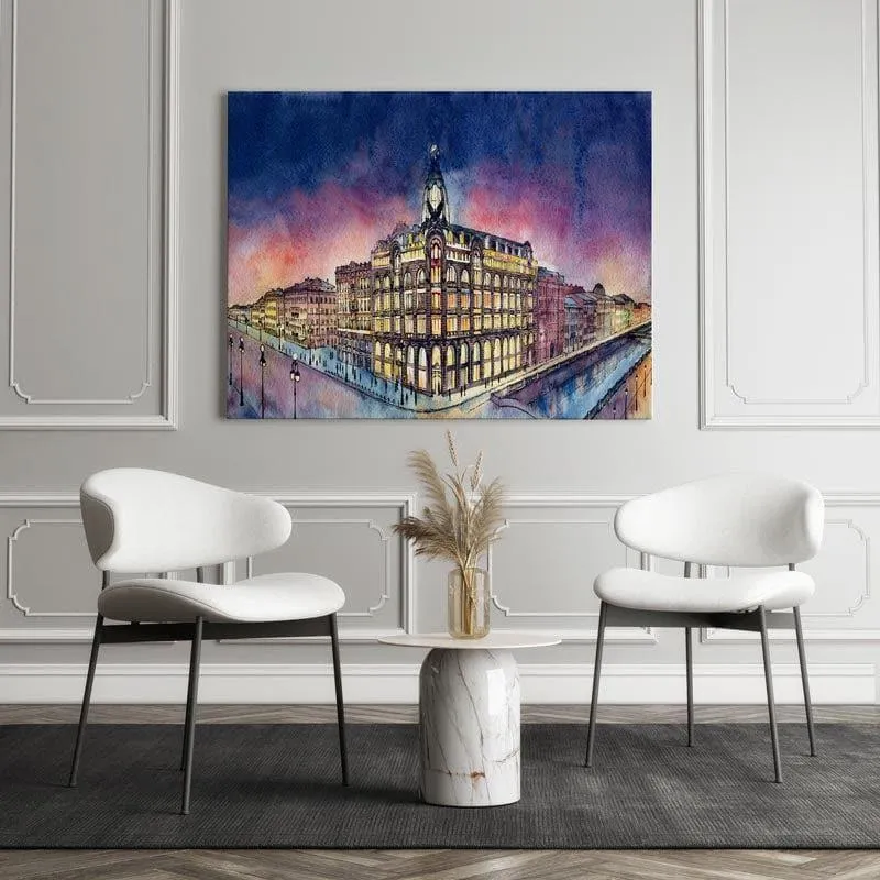 Saint-Petersburg Canvas Wall Painting - Gallery Wrap media 3