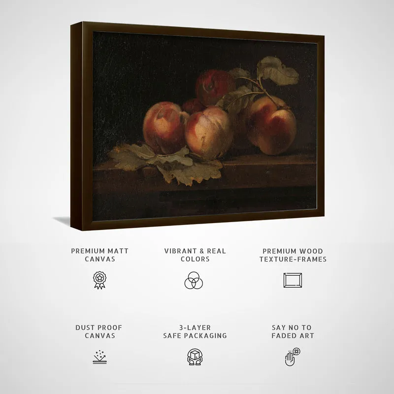 Shadows & Fruits Wood Wall Art With Frame - Black media 5