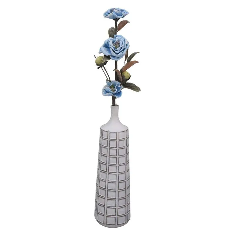 Magnolia Bloom Crafted Artificial Flower - Blue media 6