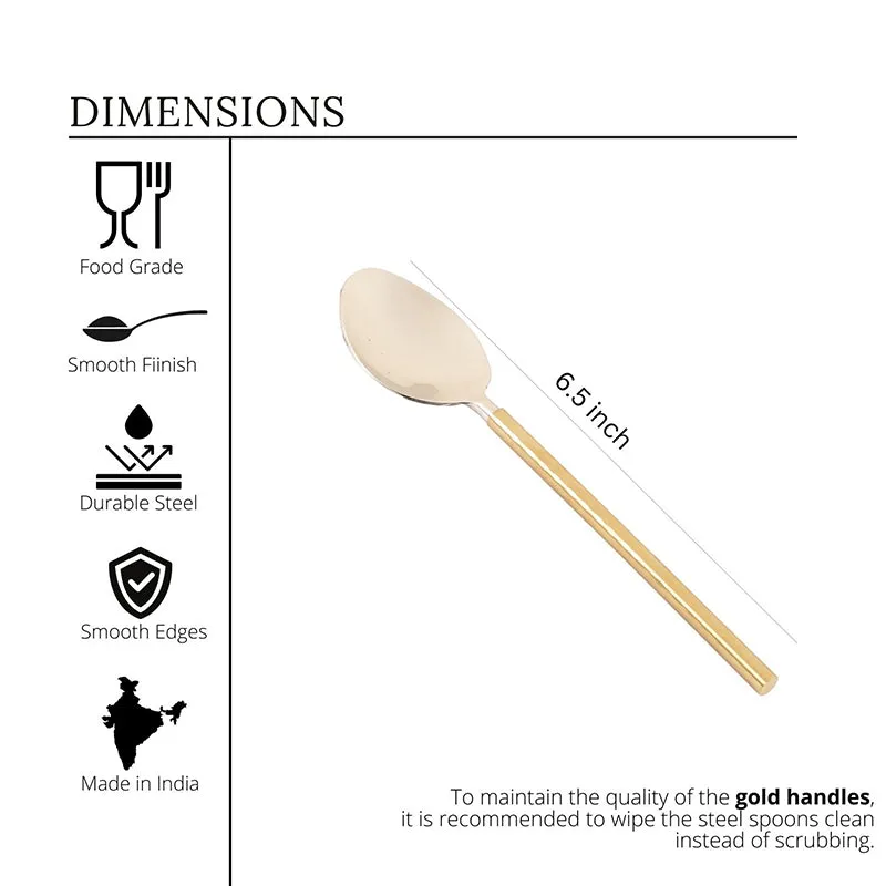 Stirling Spoon Set (Silver & White) - Set Of Six media 6