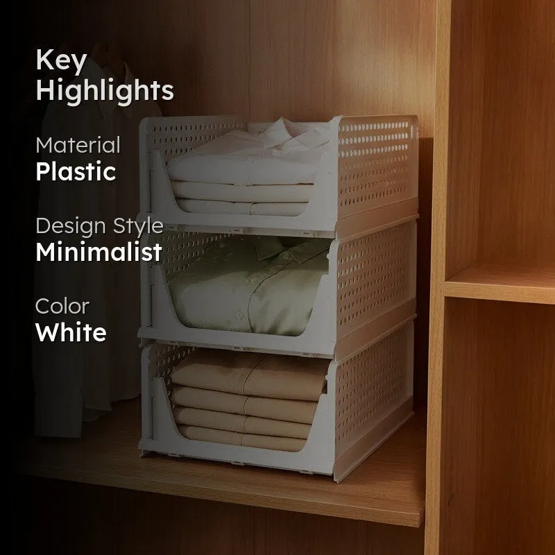 Elegant Stackable Wardrobe Organizer - Set of Three media 2