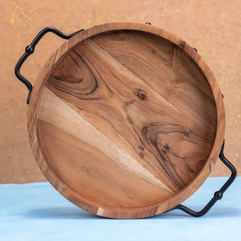 IronGrip Wood Serving Tray media 3