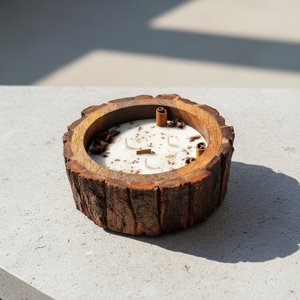Soy Wax · Mango Wood