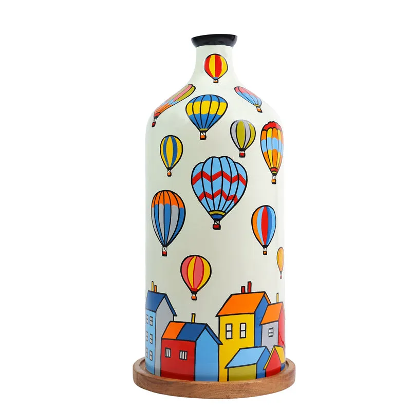 Dream Drift Hand Painted Glass Floor Lamp media 5