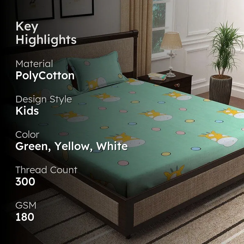 Candy Cloud Bedsheet - 180 GSM media 2