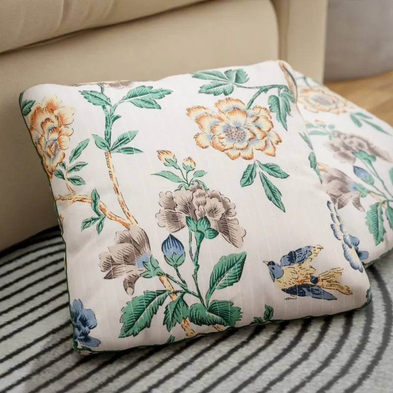 Floral Driftwood Cotton Cushion Covers - Set Of Five media 5
