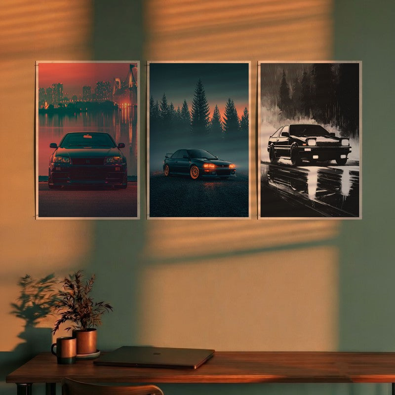 Chrome Odyssey Cars Polymer Wall Poster