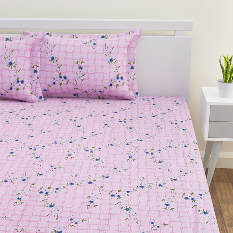 Astha Printed Cotton Bedsheet - 300 TC media 4