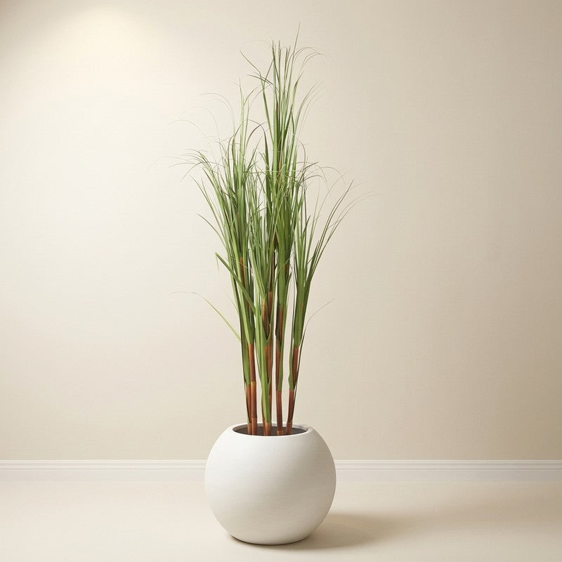 LeafHarmony Artificial Plant With Black Plastic Pot - 5.9 ft