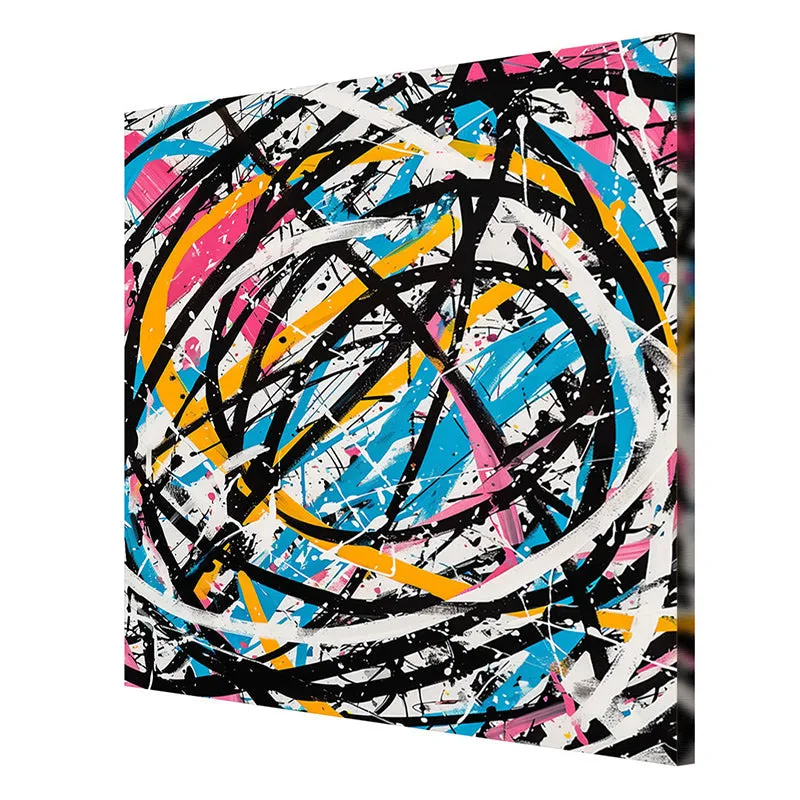 Abstract Lines Wall Painting media 6