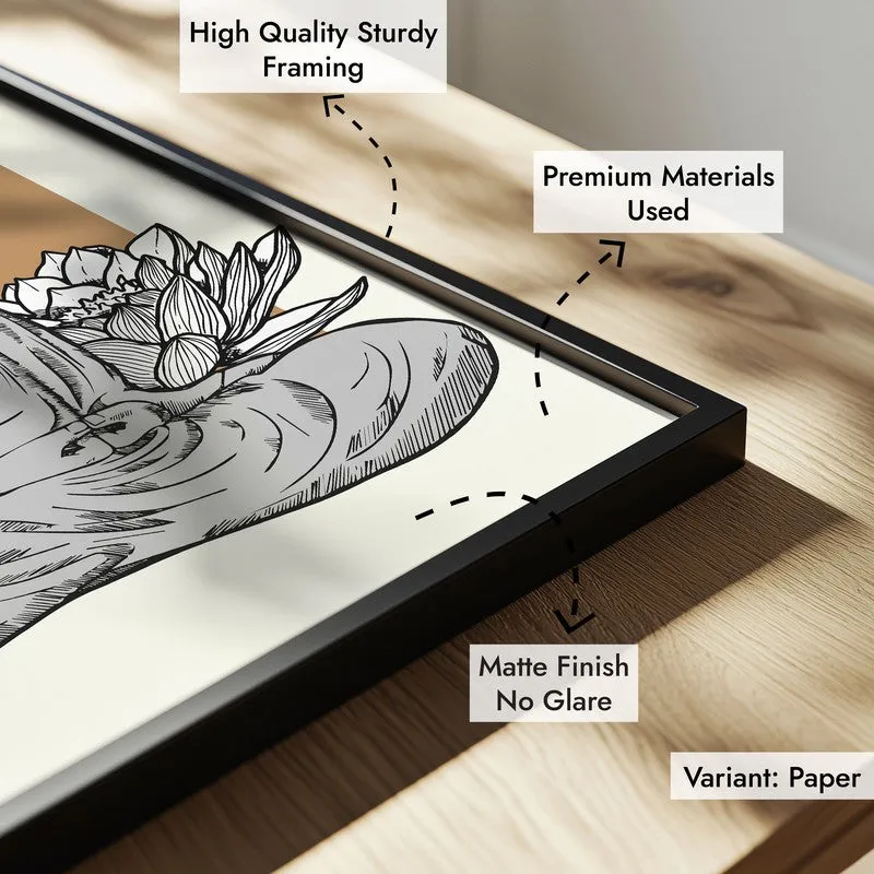 Shi Kamala Buddha Archival Paper Wall Art With Frame media 8