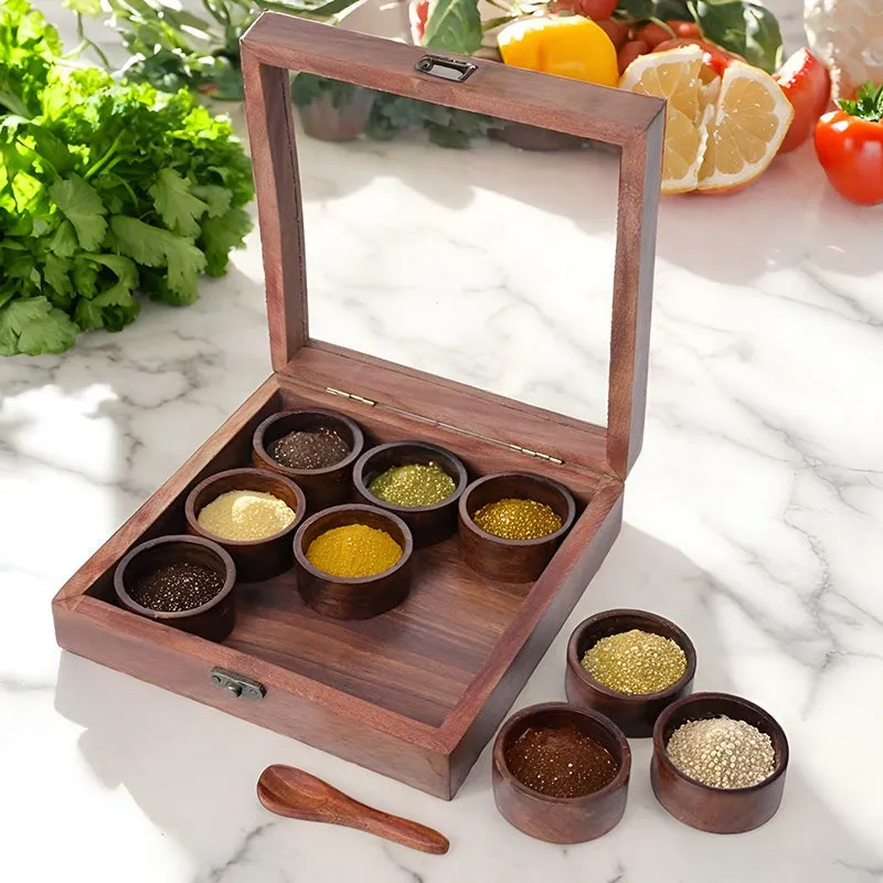 Spice Bay Wood Masala Box media 1