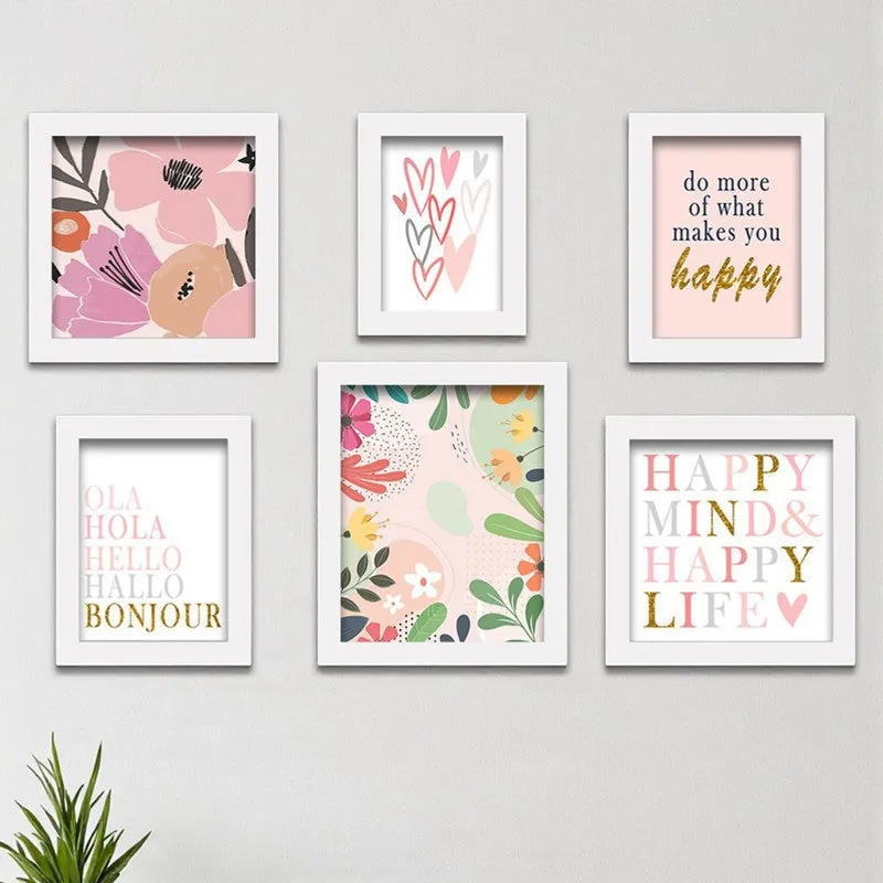 Happy mind Wall Art - Set Of Six media 1
