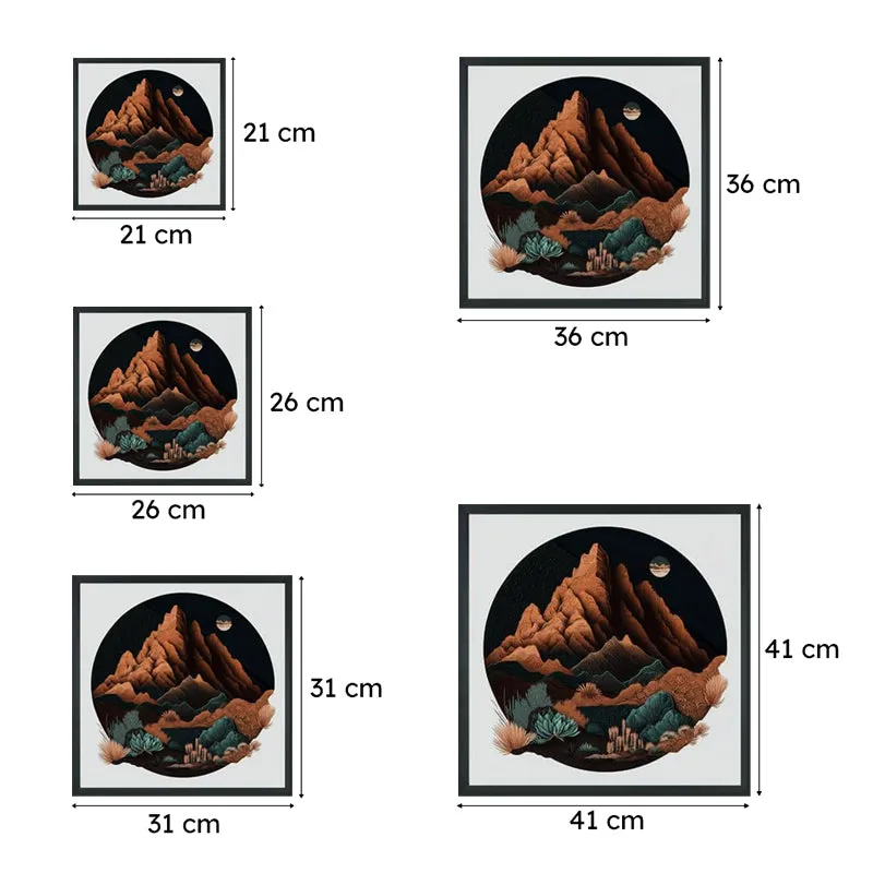 Desert Moonrise Canvas Wall Art media 6