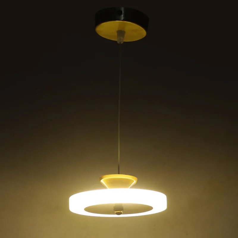 Lunoria Acrylic & Iron Ceiling Lamp - White & Gold media 5