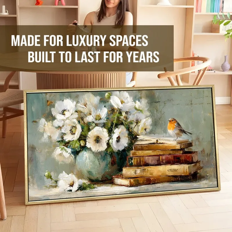 Scenic Canvas Wall Painting With Frame media 5