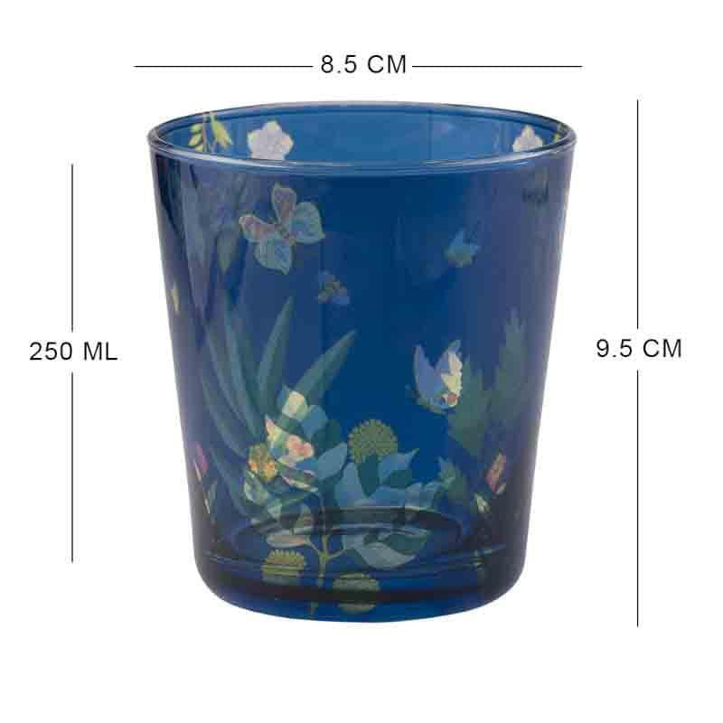 Vibrant Bliss Glass Tumbler (Blue) - Set Of Four media 5