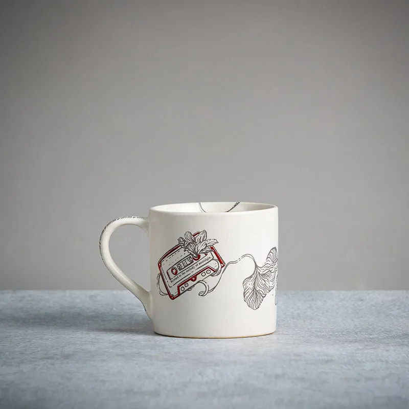 Casette Ceramic Coffee Mug (300 mL) -White media 4