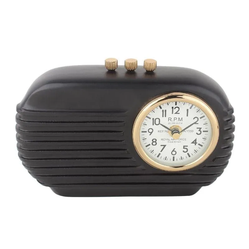 Vintage Radio Roll Table Clock media 3