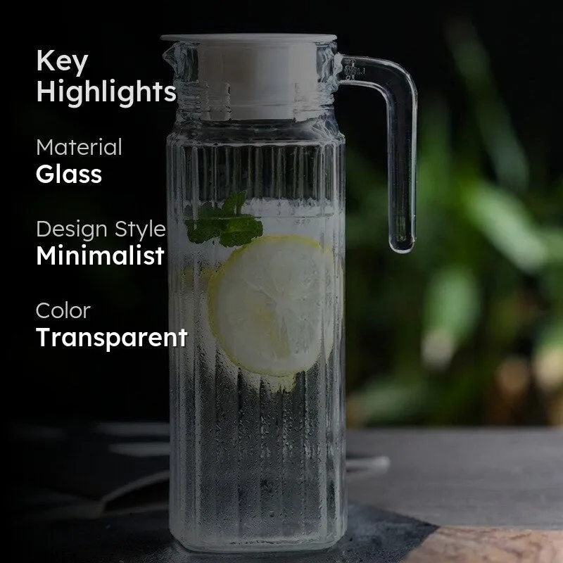 CrystalFlow Glass Transparent Jug - 1000 ML media 2