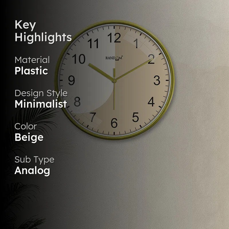 Mono Dial Plastic Analog Wall Clock media 2