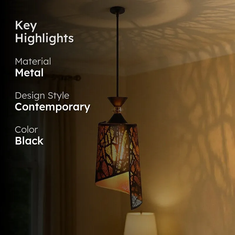 Ornate Glow Metal Ceiling Lamp media 2