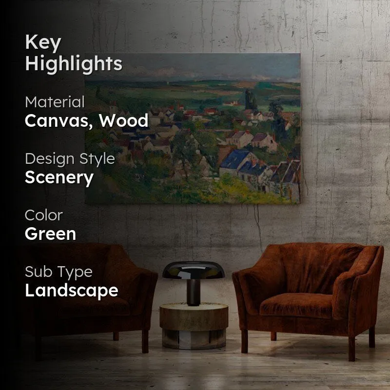 The Village Canvas Wall Painting - Gallery Wrap media 2