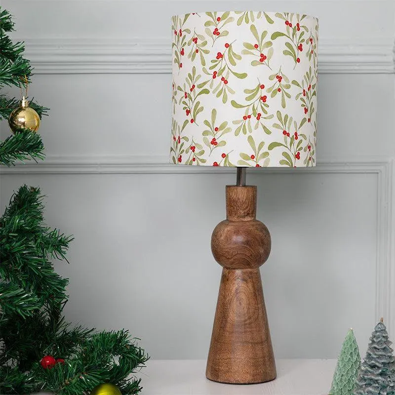 Red Berrylicious Knot Fabric Table Lamp - Multicolor media 3