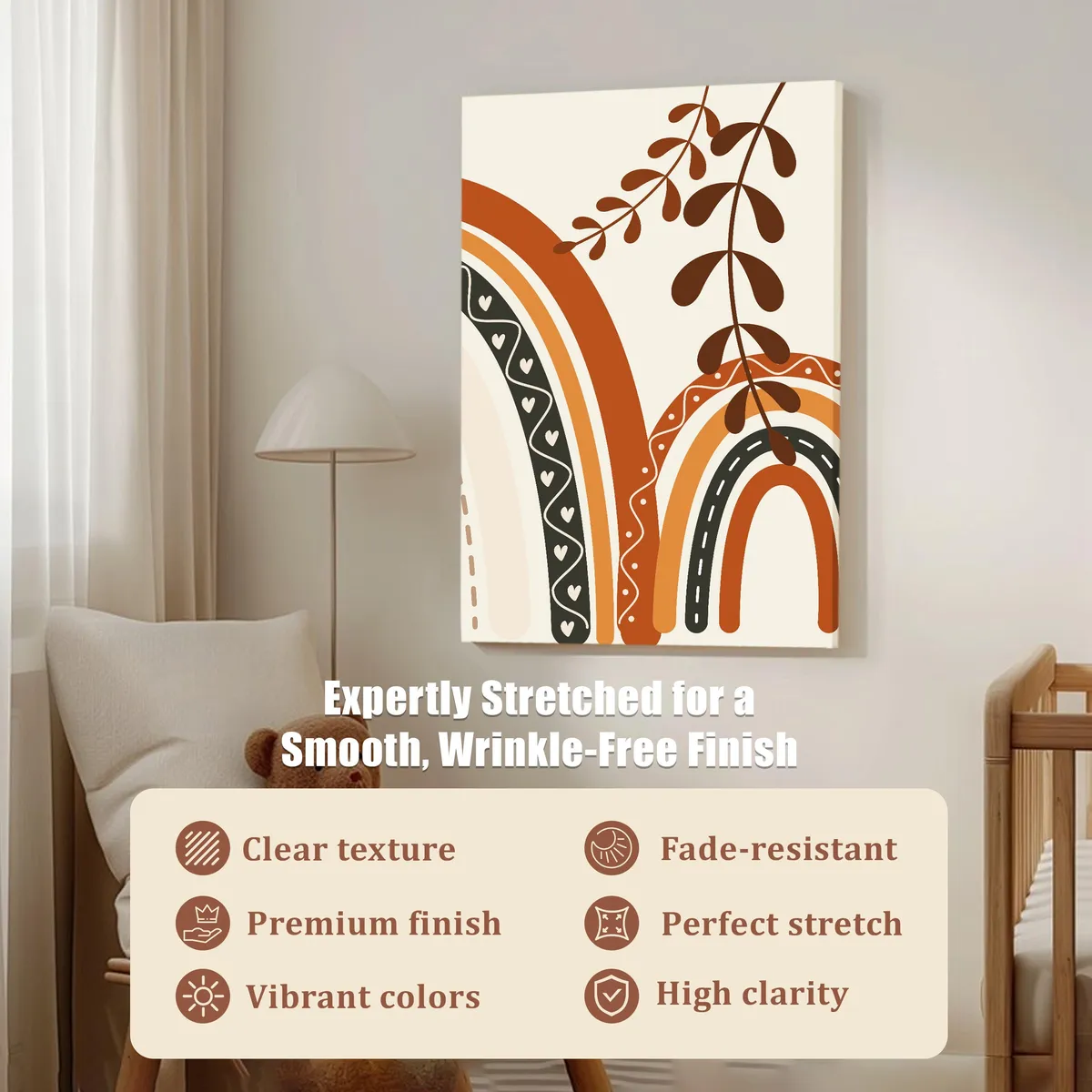 Boheme Bliss Cotton Canvas Wall Painting media 4
