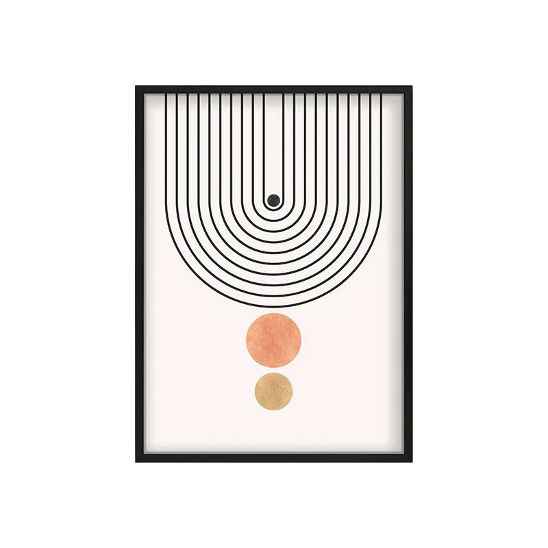 Warm Tones Canvas Wall Painting With Black Frame media 3