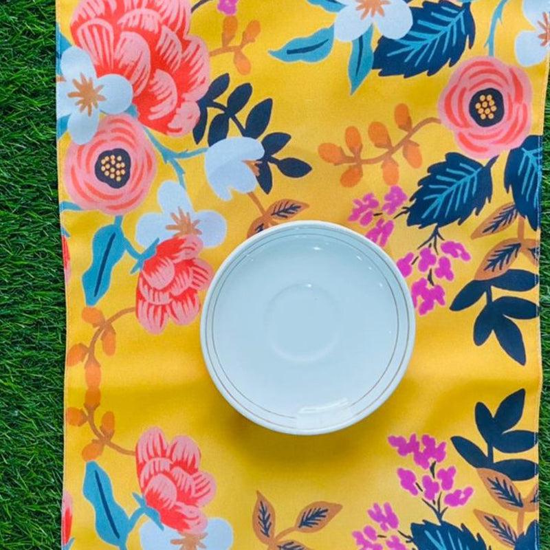 Easter Floral Poly Canvas Table Runner media 4