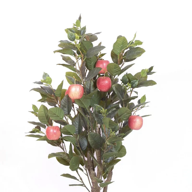 Classic Artificial Apple Tree With Black Plastic Pot media 5