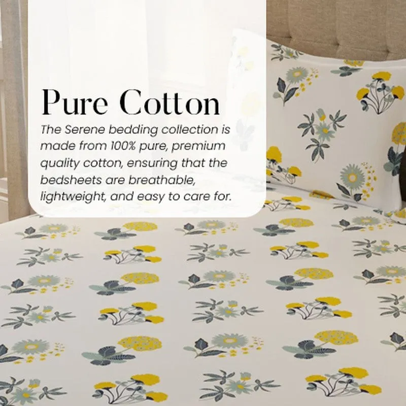 Urban Space Radiance White Cotton Bedsheet - 200 TC media 9