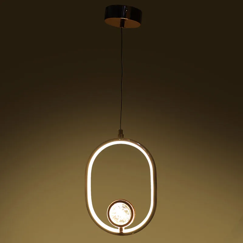 Hailera Iron Ceiling Lamp - Oval media 8