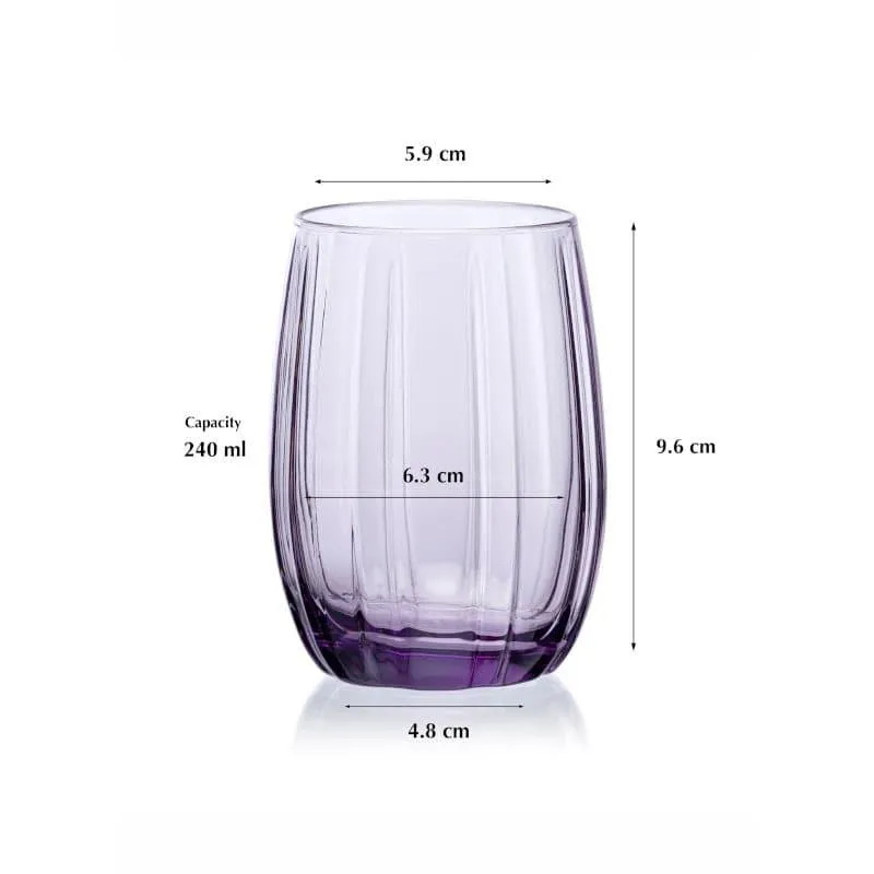 Pasabahce Savou Violet Tumbler (240 ML) - Set Of Six media 6