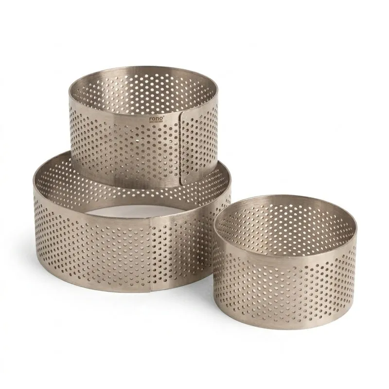 Perforated Round Tart Ring - Set Of Three media 5
