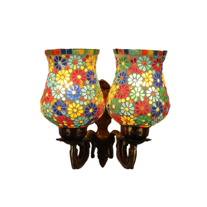 Floral Glow Iron Wall Lamp media 4