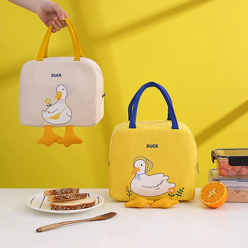 Duck Charm Oxford Lunch Bag - Yellow media 6