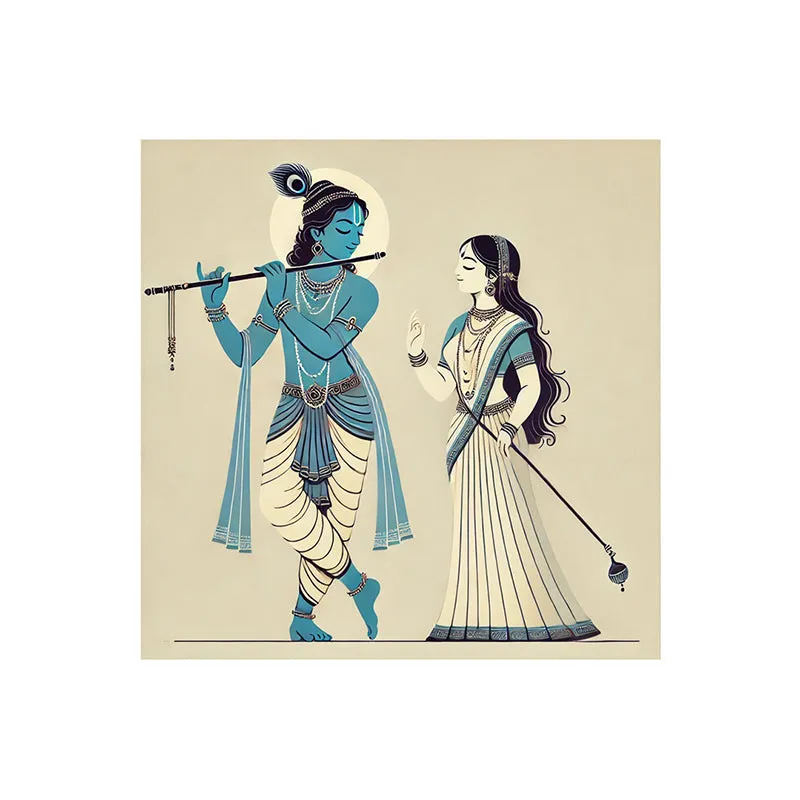 Krisna-Vallabha Poly Canvas Wall Painting media 4