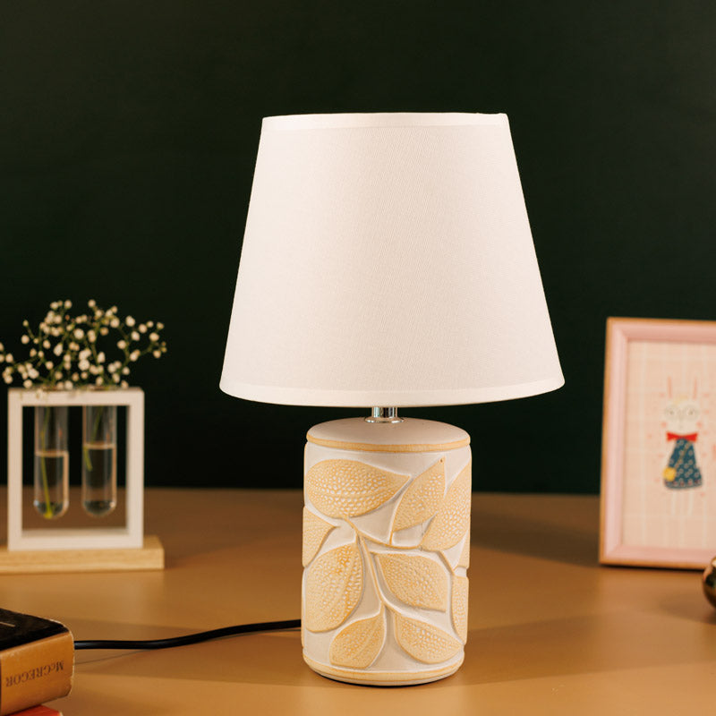 Anira Ceramic Table Lamp - Beige,White media 3