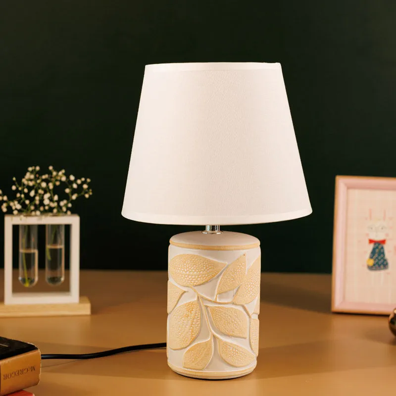Anira Ceramic Table Lamp - Beige,White media 3