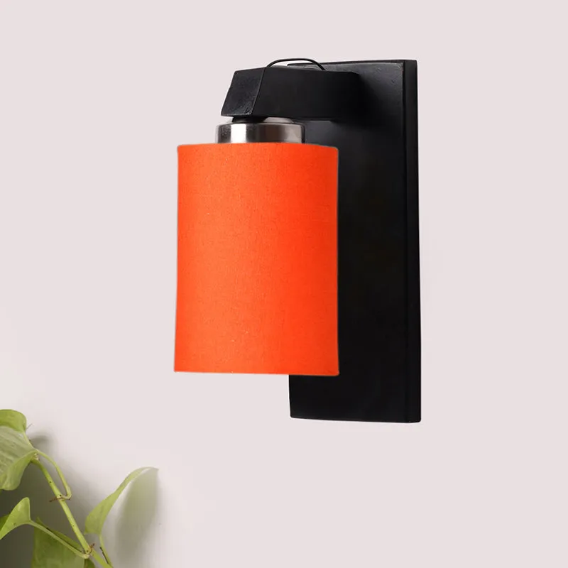 Eyrie Wooden Wall Lamp - Orange media 3