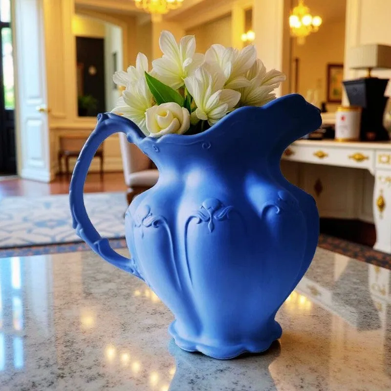 Floral Elegance Vase - Blue media 1