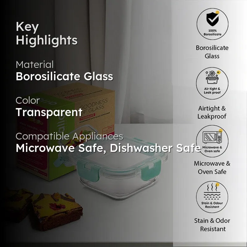 Crusade Square Glass Container - 310 ML media 2