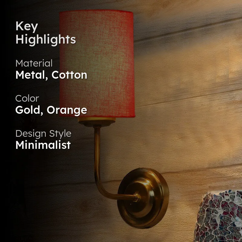 Lumoire Metal Wall Lamp - Gold,Orange media 2