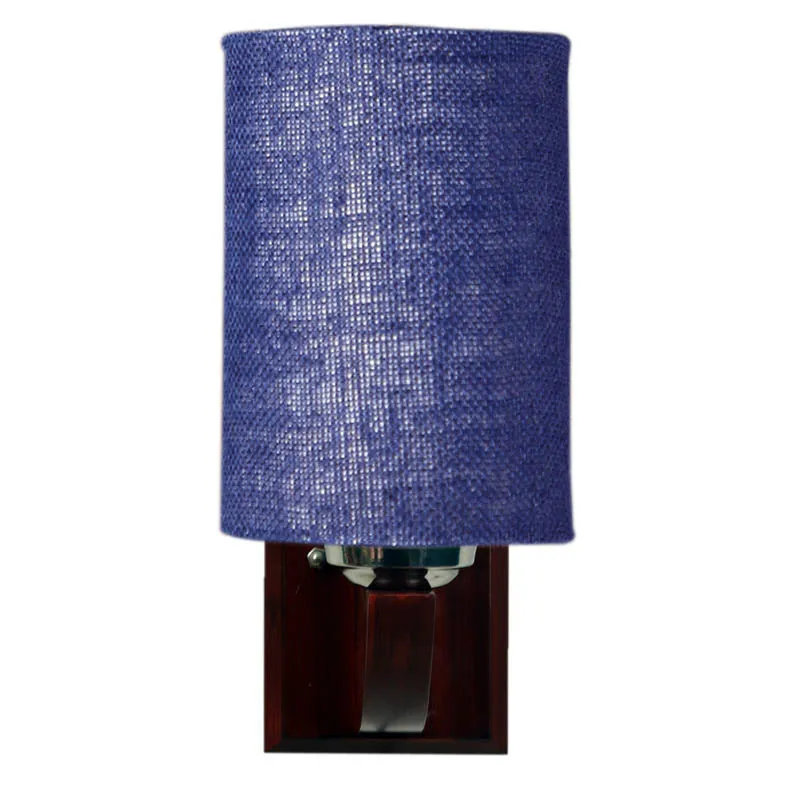 Sunburned Cylindrical Wooden Wall Lamp media 6