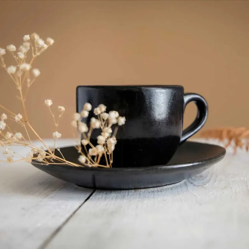 Vinara Handmade Cup & Saucer - 240 ML media 1