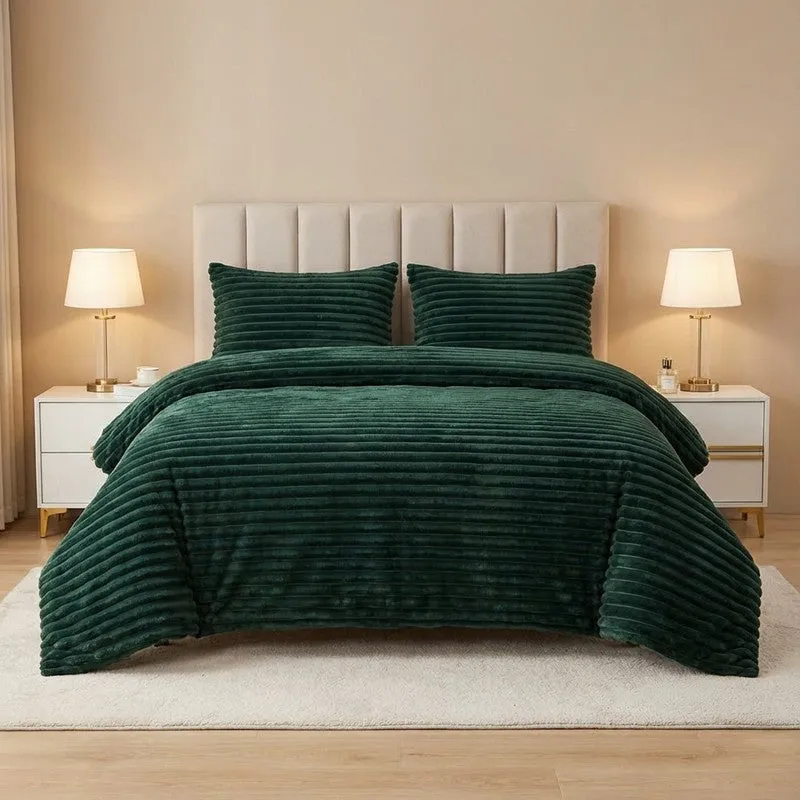 SleepScape Faux Fabric Blanket (Green)- 300 GSM media 1