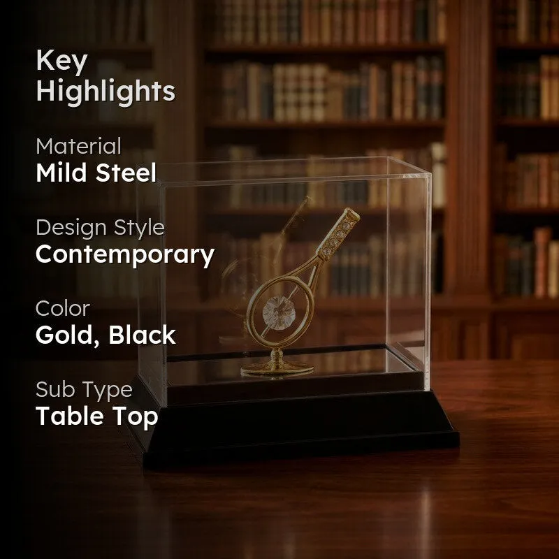 Cosmic Racket 24K Gold Plated Mild Steel Showpiece media 2